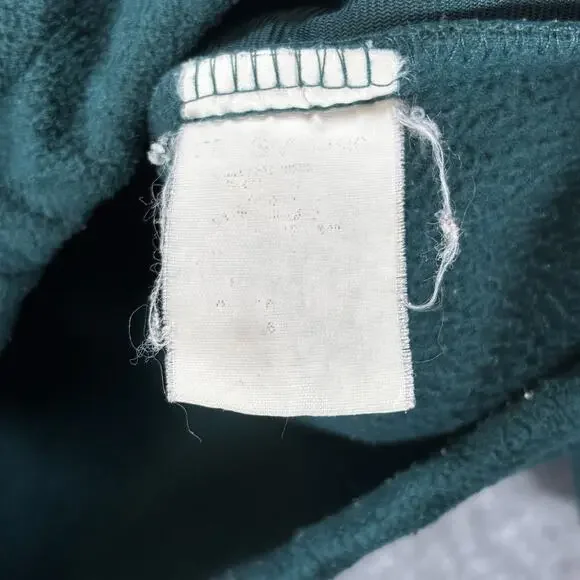 Vintage Columbia Fleece Jacket Men’s Large Green Full Zip Coat Warm Outdoor - Picture 6 of 8